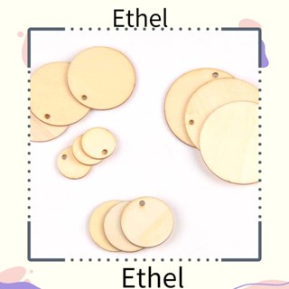 Ethel1 จี้ไม้ธรรมชาติ สําหรับแขวนตกแต่งสมุดภาพ 50 ชิ้น