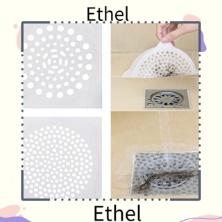 Ethel1 สติกเกอร์ตาข่ายกรองท่อระบายน้ํา แบบใช้แล้วทิ้ง สําหรับอ่างล้างจาน 15 ชิ้น