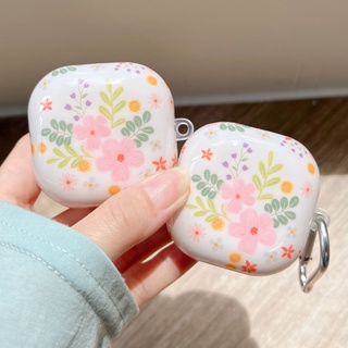 เคสหูฟังบลูทูธ ลายดอกไม้ สไตล์เกาหลี สําหรับ Samsung Galaxy Buds Live Buds2 Pro Galaxy Buds 2