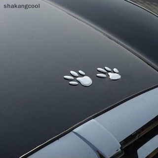 Shakangcool สติกเกอร์ ลายอุ้งเท้าสุนัข แมว 3D สําหรับติดตกแต่งรถยนต์ 1 แผ่น SGL