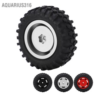 Aquarius316 2 ชิ้น/เซ็ต 55 มม.ขอบล้อโลหะยางชุดสำหรับ AXIAL SCX24 1/24 RC รถล้อยางยาง