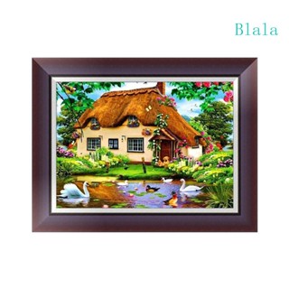 Blala House ชุดงานปักครอสติชเม็ดบีด ทรงเพชร 5D DIY สําหรับตกแต่งบ้าน ออฟฟิศ