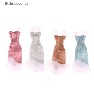 [little.coconut] ชุดราตรี กระโปรงเทรลลิ่ง สไตล์เจ้าหญิง ขนาด 30 ซม. สําหรับตกแต่งบ้านตุ๊กตา