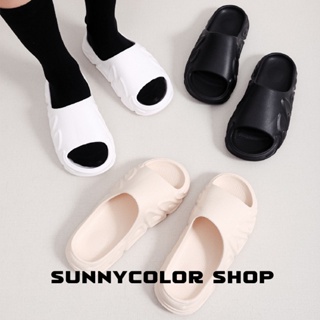 SUNNYCOLOR ร้องเท้า รองเท้าแตะ รองเท้าแฟชั่น สะดวกสบาย สไตล์เกาหลี แฟชั่น ด้านล่างหนา 2023 ใหม่ B98G0SW