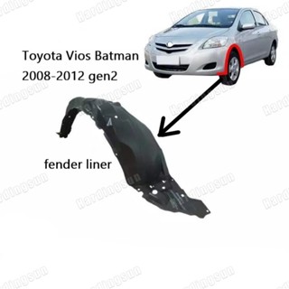 บังโคลนหน้ารถยนต์ พลาสติก สําหรับ Toyota Vios gen 2 second Generation Batman 2008 2009 2010 2011 2012 2013