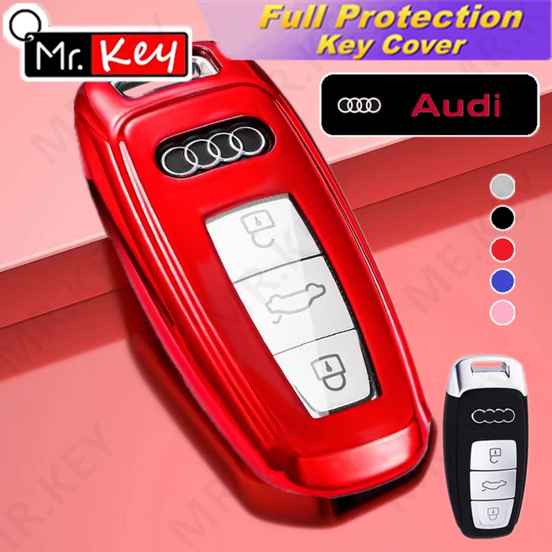 Mr.Key18 -21 Audi TPU รถ Remote Key สําหรับ A3 A4 B9 A6 C8 A7 S7 4K A8 D5 S8 Q7 Q8 SQ8 E-tron อุปกรณ