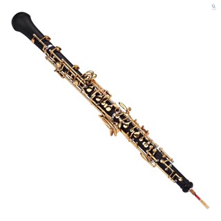 Oboe C Key เครื่องเป่าลมไม้ ชุบทองบริสุทธิ์ กึ่งอัตโนมัติ พร้อมถุงมือหนัง ขนาดเล็ก สําหรับทําความสะอาด