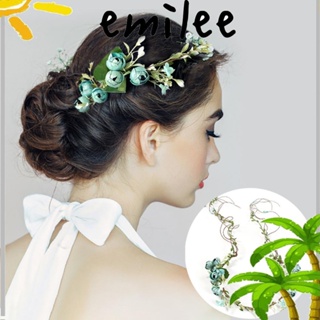 Emilee ที่คาดผม ดอกไม้ ปาร์ตี้ ที่คาดผม แฟชั่น พวงหรีด หูฟัง