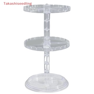 (Takashiseedling) ชั้นวางเครื่องประดับ ต่างหู แบบใส หมุนได้ สําหรับหอพัก