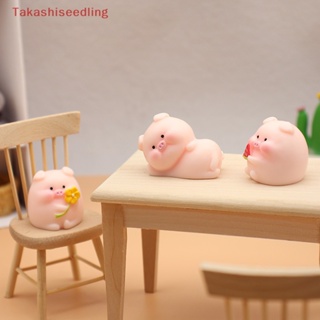 (Takashiseedling) โมเดลตุ๊กตาหมูน่ารัก ขนาดเล็ก สําหรับตกแต่งบ้าน ภูมิทัศน์