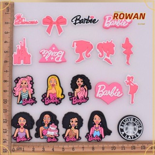 Rowans เครื่องประดับ พวงกุญแจ กิ๊บติดผม PVC ลายการ์ตูนอนิเมะ Barbie ขนาดเล็ก 20 ชิ้น