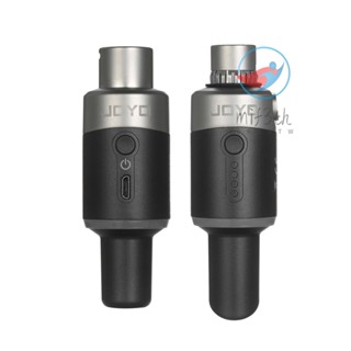 Joyo MW-1 ไมโครโฟนไร้สาย 5.8GHz แบบชาร์จไฟได้ และตัวรับส่งสัญญาณ สําหรับไมโครโฟนไดนามิก มิกเซอร์เสียง แอมป์ และกล้อง