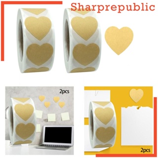 [Sharprepublic] สติกเกอร์ฉลาก รูปหัวใจ สําหรับตกแต่งสมุดเชิญผู้ใหญ่