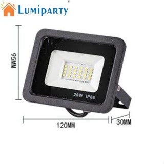 Lumiparty โคมไฟสปอตไลท์ LED 20W กันน้ํา สําหรับในร่ม กลางแจ้ง