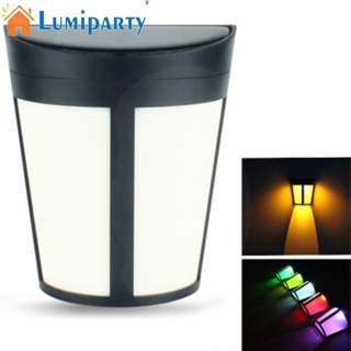 Lumiparty โคมไฟติดผนัง Led 6 ดวง พลังงานแสงอาทิตย์ กันน้ํา 7 สี สําหรับตกแต่งสวน