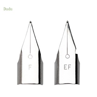 Dudu ปลายปากกาตรง EF F 0 38 มม. 0 5 มม. แบบเปลี่ยน สําหรับซ่อมแซมเครื่องเขียน โรงเรียน สํานักงาน 5 ชิ้น