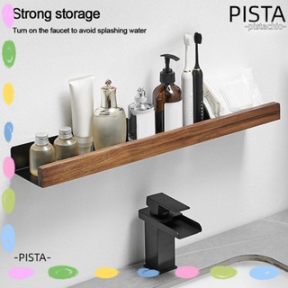 Pista ชั้นวางของ แบบติดผนังห้องน้ํา ห้องครัว ที่จัดระเบียบเครื่องสําอาง ไม่ต้องเจาะผนัง