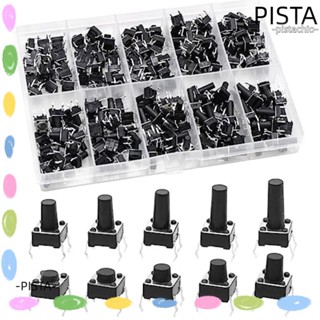 PISTA ปุ่มกดสวิตช์ไฟ 4pin 10 Values 6x6 มม. 200 ชิ้น สําหรับสวิตช์