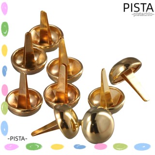 Pista หมุดยึดกระดาษ ทองเหลือง โลหะ 15 มม. สําหรับงานฝีมือ DIY 1000 ชิ้น