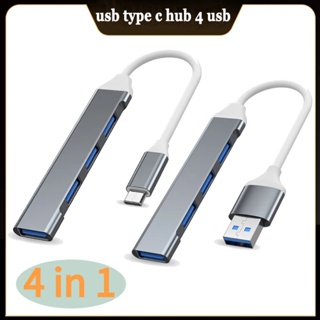 4 in 1 อะแดปเตอร์ฮับ USB C Type C เป็น USB 3.0 Quad Port OTG อุปกรณ์เสริมคอมพิวเตอร์ สําหรับ Xiaomi Lenovo Macbook Pro 13 15 Air Pro PC