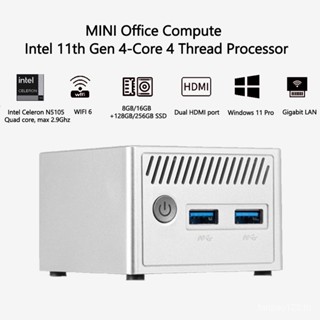 Gk3v GK MINI Intel Celeron N5105 Windows 11 Pro MINI PC DDR4 8GB 256GB 16GB 512GB SSD 6 1000M LAN MINI PC เกมเมอร์ คอมพิวเตอร์