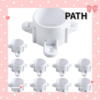 Path ฝาครอบขาโต๊ะ PVC 1 นิ้ว ติดตั้งง่าย สีขาว สําหรับขาโต๊ะเก้าอี้ American SCH40 10 ชิ้น