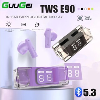 Guugei E90 TWS หูฟังไร้สาย บลูทูธ 5.3 ลดเสียงรบกวน พร้อมไมโครโฟน ควบคุมแบบสัมผัส