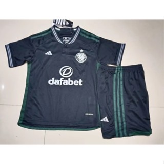 เสื้อกีฬาแขนสั้น ลายทีมชาติฟุตบอล Celtics Away 2324 คุณภาพสูง สําหรับเด็ก