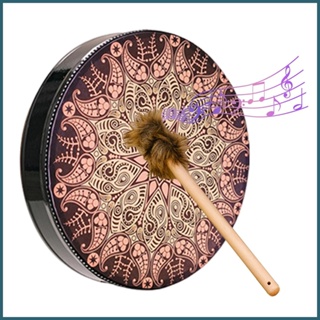 กลองหนัง ลาย Shaman Alchemy Moon Drum Siberian novth 25 ซม. สําหรับตกแต่ง