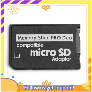 อะแดปเตอร์การ์ดหน่วยความจํา Micro-SD Micro-SDHC TF Card to Memory Stick MS Pro Duo Card สําหรับ Sony PSP