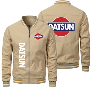 Datsun เสื้อแจ็กเก็ต เสื้อเบสบอล มีซิป กันลม แบบบาง ลายโลโก้ สําหรับเล่นกีฬากลางแจ้ง