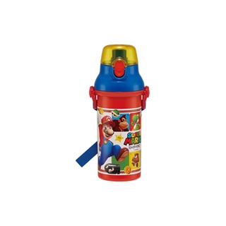 Skater Water Bottle 480ml Super Mario 23 Childrens Antibacterial Plastic Made in Japan PSB5SANAG-A