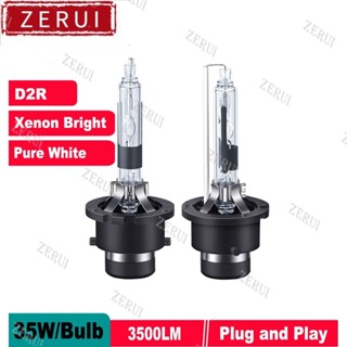 Zr หลอดไฟซ่อน D2R HID 2 ชิ้น 1 คู่ |หลอดไฟซีนอน |ไฟหน้า HID D2R 4300K 5000K 6000K