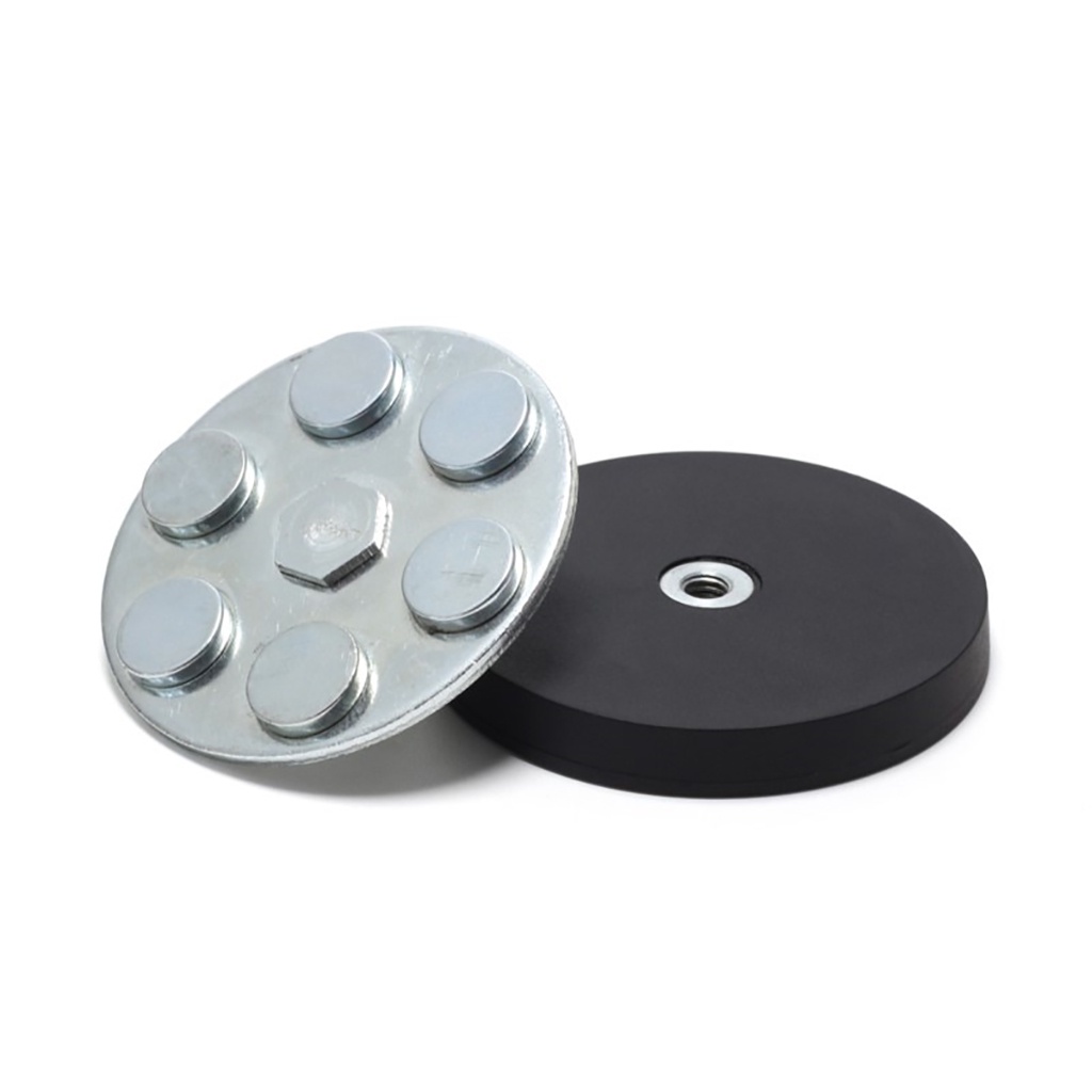 Feichao M4/M5/M6/M8/M10 1/4 หลุม 55 มม.เส้นผ่านศูนย์กลางฐานแม่เหล็ก Mount Bracket Clamp LED Work Light Bar Holder