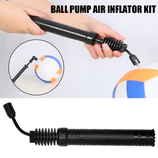 New Ball Pump Air Inflator Kit W Needle Nozzle Hose For Inflatable Football