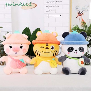 Twinkle1 ตุ๊กตาหมีแพนด้า หมูน่ารัก ตกแต่งบ้าน โซฟา|หมอนตุ๊กตา ผ้ากํามะหยี่ขนนิ่ม|ตุ๊กตายัดไส้ ของเล่นสําหรับเด็ก