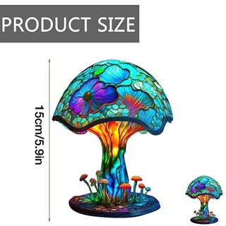  Mushroom lamp decoration decoration, magical mushroom LED light A model, small 15cm USB plug switch light