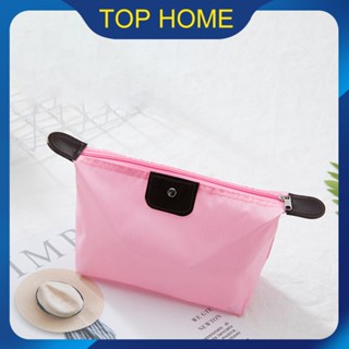 กระเป๋าเครื่องสำอางขนมจีบน่ารักสีลูกกวาดพับ Mommy Dumpling Type Gift Storage Washing Bag Top1Store