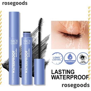 Rosegoods1 ขนตาปลอม แบบหนา ดูเป็นธรรมชาติ กันน้ํา 6 มล. สีดํา สีดํา สําหรับผู้หญิง