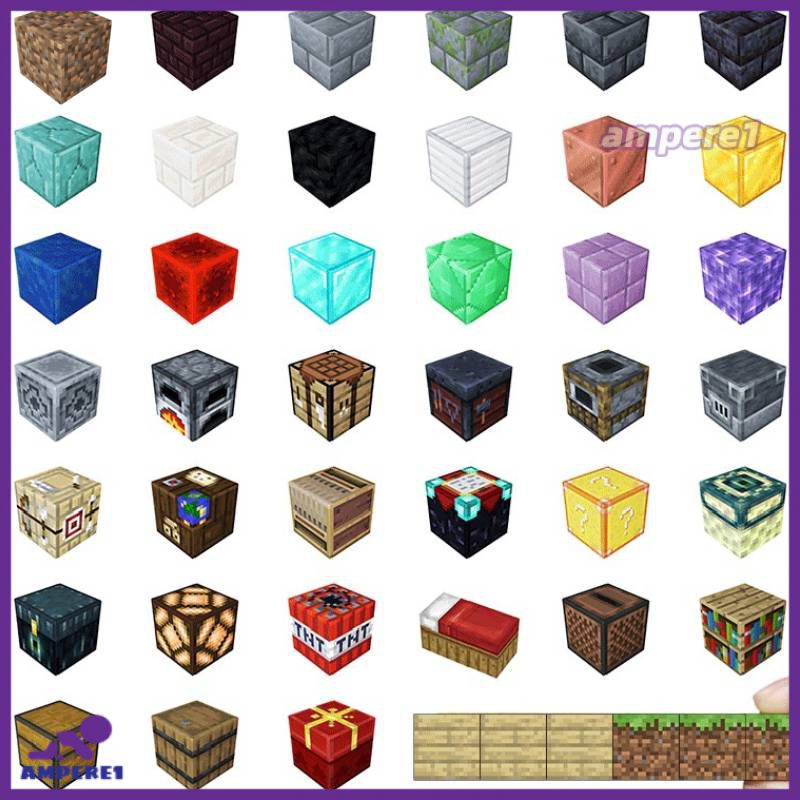 Mc Minecraft My World Diy Magnet Toy Mine Assembling Blocks ของเล่น Magnetic Cube Building Blocks Toy -AME1