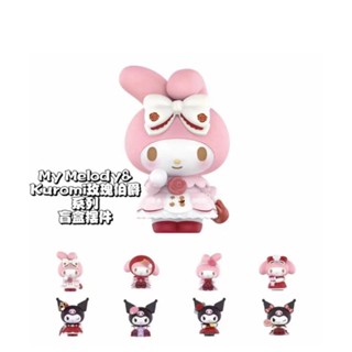 [พร้อมส่ง] ของแท้ ฟิกเกอร์ MyMelody &amp; Kuromi Rose &amp; bojue Series MyMelody 28QX