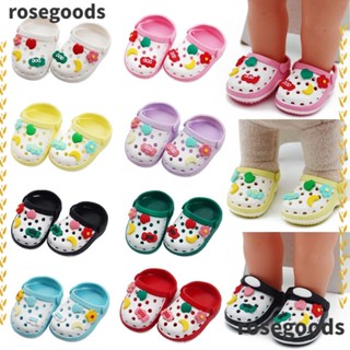 Rosegoods1 รองเท้าแตะชายหาด ผ้าฝ้าย ขนาดมินิ 5.5*3 ซม. 20 ซม. สําหรับตกแต่งบ้านตุ๊กตา 1 คู่