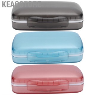 Keaostore Portable Pills Organizer Box Container Large  Travel Dampproof