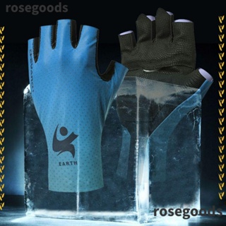 Rosegoods1 ถุงมือขี่จักรยาน บรรเทาอาการปวดข้อมือ ถุงมือกีฬา กันกระแทก รั้งข้อมือ