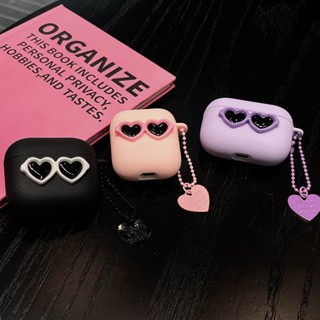 เคสหูฟังไร้สาย TPU แบบนิ่ม กันกระแทก พร้อมจี้ หลากสี สําหรับ Airpods Pro 1 2 Pro Pro2 3rd