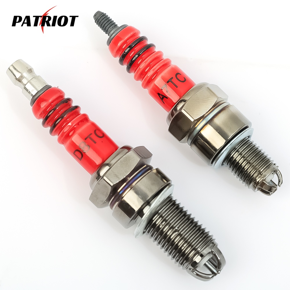 หัวเทียน A7TC D8TC 1 ชิ้น / หัวเทียน สากล สําหรับ Dirt Bike Go Kart / หัวเทียนอิเล็กโทรด 3 มุม / อะไหล่เครื่องยนต์สามตัวที่ทนทาน / ชิ้นส่วนรถจักรยานยนต์สกูตเตอร์ ยานพาหนะ