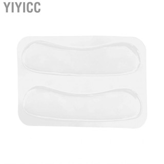 Yiyicc 2pcs Transparent Heel Grips Anti‑Slip Blister Prevention Liner Cushion Pad