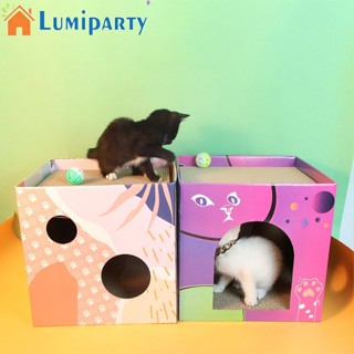 Lumiparty เตียงลูกฟูก แบบสองชั้น กันรอยขีดข่วน อเนกประสงค์ สําหรับสัตว์เลี้ยง แมว