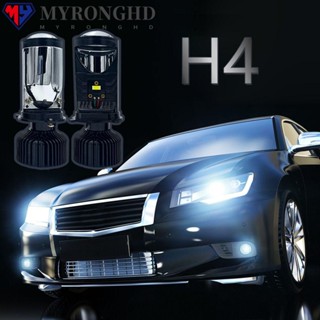 Myronghd หลอดไฟตัดหมอก H4 LED 6000K Hi Lo Beam 2 ชิ้น