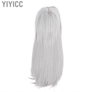 Yiyicc Long Hair Wig Beautiful Cosplay Gray For Party